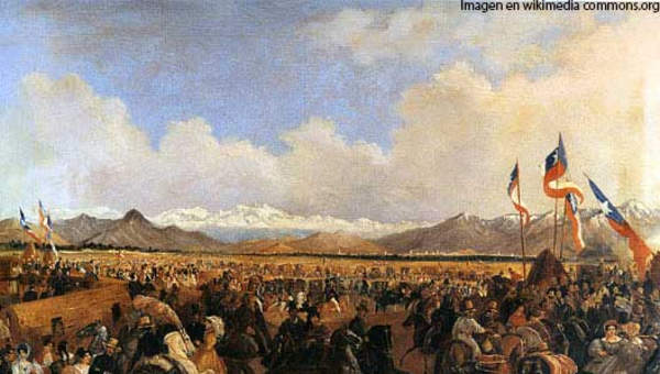 Llegada del Presidente Prieto a la Pampilla de Mauricio Rugendas Llegada del Presidente Prieto a la Pampilla de Mauricio Rugendas