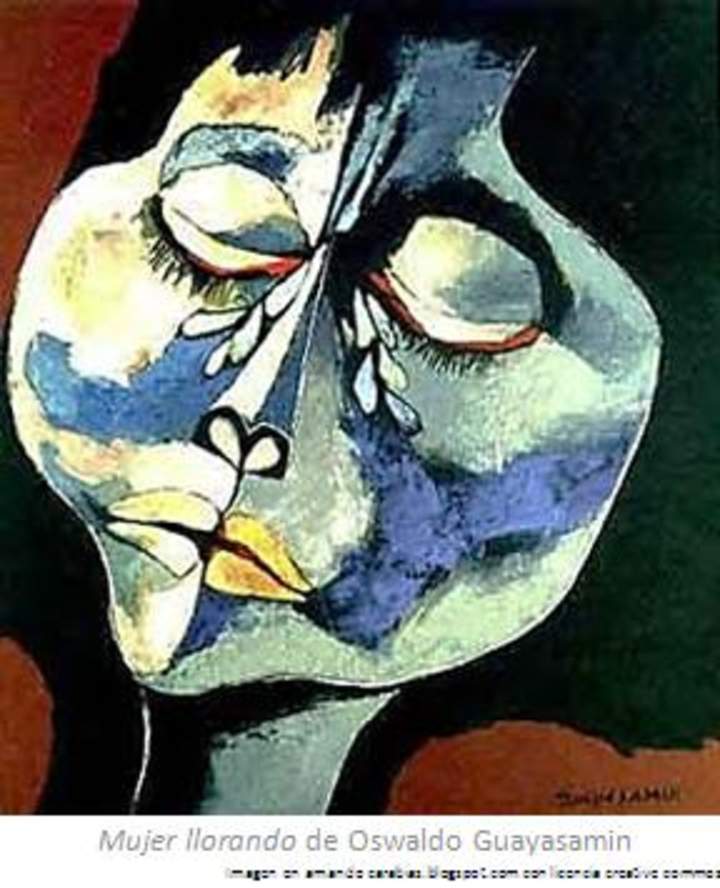 Niña llorando de Oswaldo Guayasamin Niña llorando de Oswaldo Guayasamin