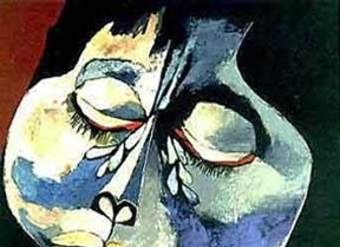 Niña llorando de Oswaldo Guayasamin Niña llorando de Oswaldo Guayasamin