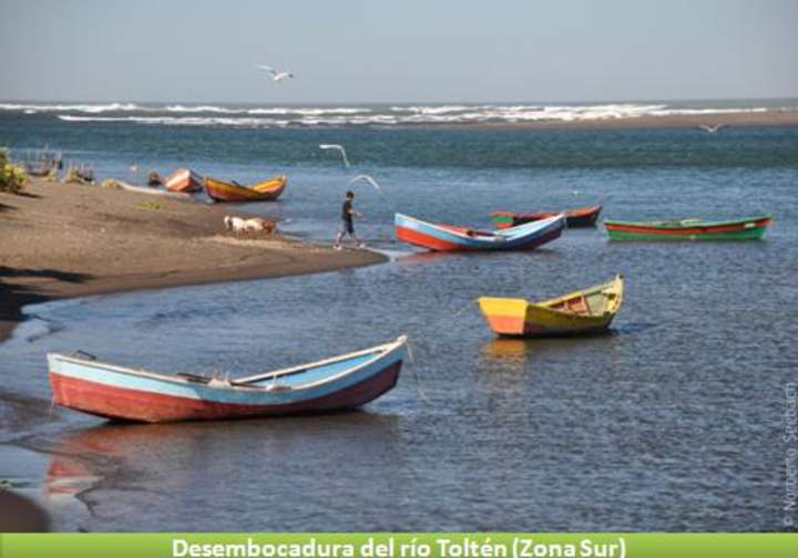 Desembocadura del Río Toltén, Zona Sur
