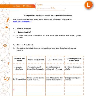 Animales letales Animales letales