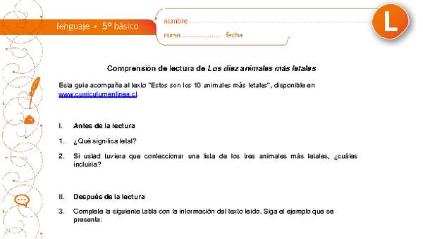 Animales letales Animales letales