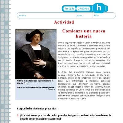 Comienza una nueva historia Comienza una nueva historia