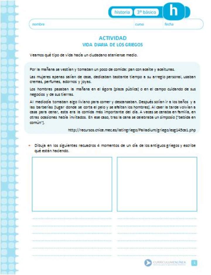 Vida diaria de los griegos Vida diaria de los griegos