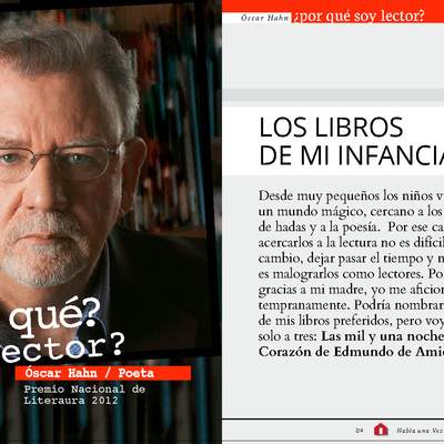 Óscar Hahn: Los libros de mi infancia Óscar Hahn: Los libros de mi infancia