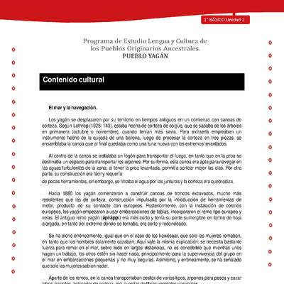 Orientaciones para el educador - LC01 -YAG - Unidad 2 - Contenidos culturales Orientaciones para el educador - LC01 -YAG - Unidad 2 - Contenidos culturales