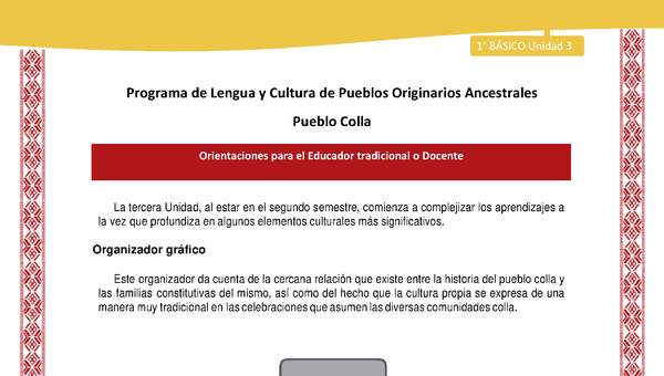 Orientaciones al docente - LC01 - Colla - U3 - Organizador gráfico Orientaciones al docente - LC01 - Colla - U3 - Organizador gráfico