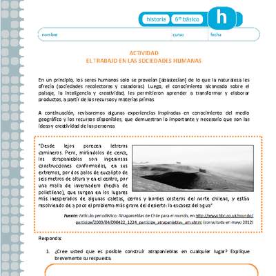 El trabajo en las sociedades humanas El trabajo en las sociedades humanas