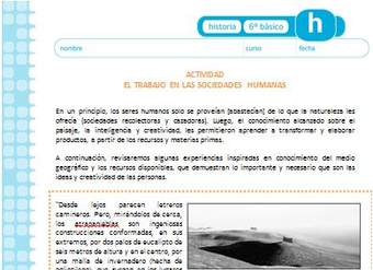 El trabajo en las sociedades humanas El trabajo en las sociedades humanas