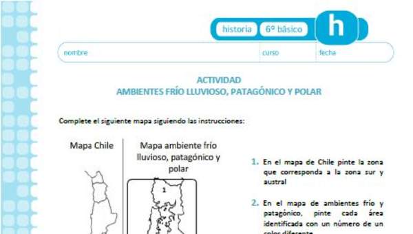 Ambiente frío, lluvioso, patagónico y polar Ambiente frío, lluvioso, patagónico y polar