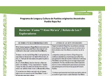 Relato de Los 7 Exploradores Relato de Los 7 Exploradores