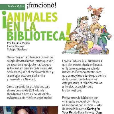 ¡Animales en la biblioteca! ¡Animales en la biblioteca!