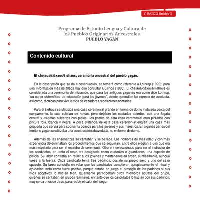 Contenido cultural: El chejaus/čiáxaus/šiehaus, ceremonia ancestral del pueblo yagán Contenido cultural: El chejaus/čiáxaus/šiehaus, ceremonia ancestral del pueblo yagán