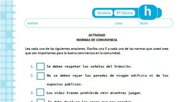 Normas de convivencia Normas de convivencia