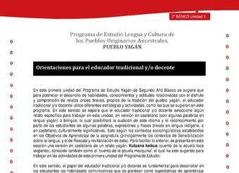 Orientaciones para el educador tradicional y/o docente Orientaciones para el educador tradicional y/o docente