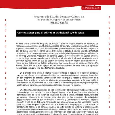 Orientaciones para el educador tradicional y/o docente Orientaciones para el educador tradicional y/o docente
