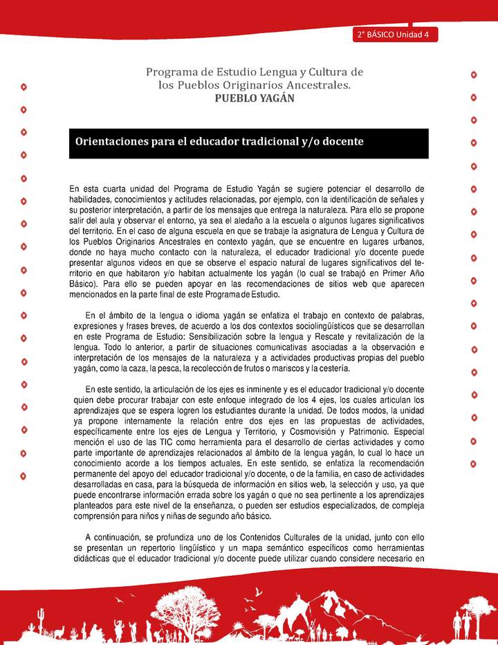 Orientaciones para el educador tradicional y/o docente Orientaciones para el educador tradicional y/o docente