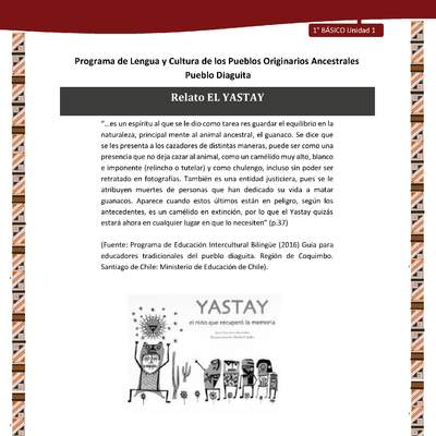 Relato EL YASTAY Relato EL YASTAY