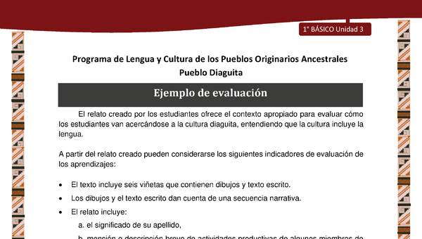 Ejemplo de evaluación Ejemplo de evaluación