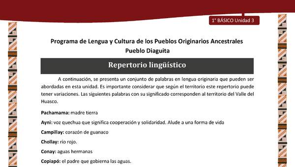 Repertorio lingüístico Repertorio lingüístico