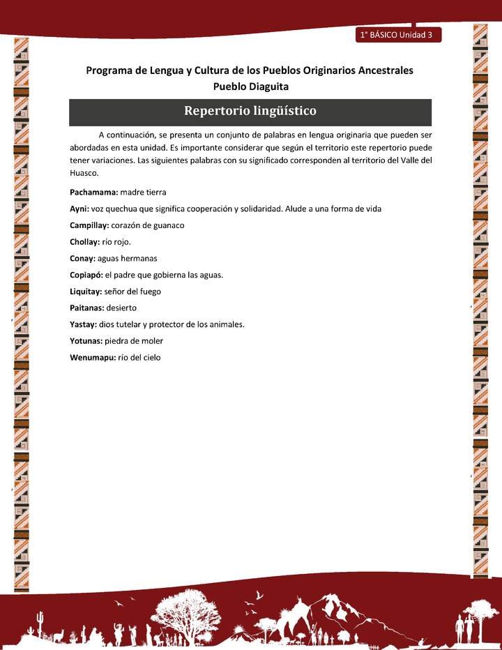 Repertorio lingüístico Repertorio lingüístico