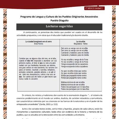 Lecturas sugeridas Lecturas sugeridas