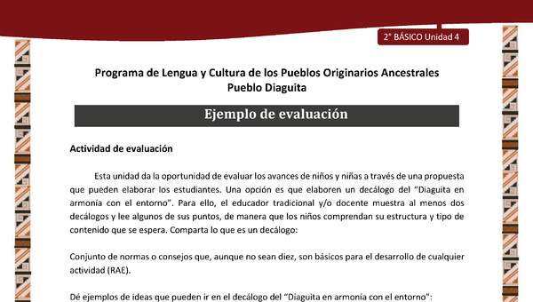 Ejemplo de evaluación Ejemplo de evaluación