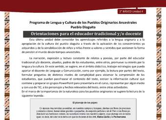 Orientaciones para el educador tradicional y/o docente Orientaciones para el educador tradicional y/o docente