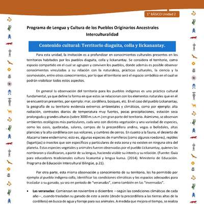 Contenido cultural: Territorio diaguita, colla y lickanantay Contenido cultural: Territorio diaguita, colla y lickanantay