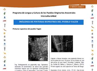 Imágenes de pinturas rupestres del pueblo Yagán Imágenes de pinturas rupestres del pueblo Yagán