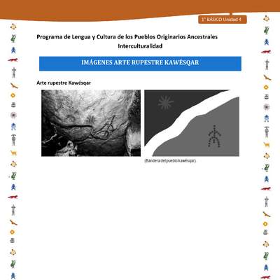 Imágenes arte rupestre Kawésqar Imágenes arte rupestre Kawésqar