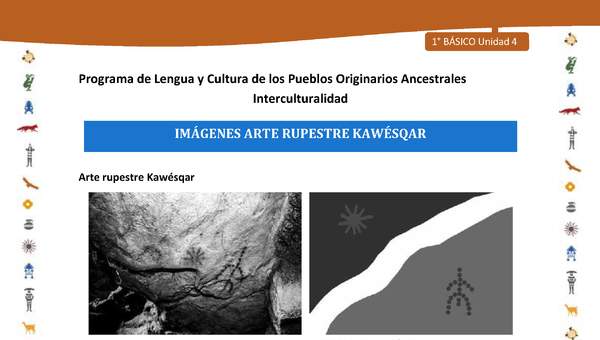 Imágenes arte rupestre Kawésqar Imágenes arte rupestre Kawésqar