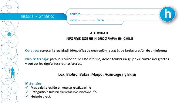 Informe sobre hidrografía en Chile Informe sobre hidrografía en Chile