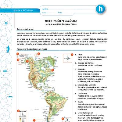 Lectura y análisis de mapas físicos Lectura y análisis de mapas físicos