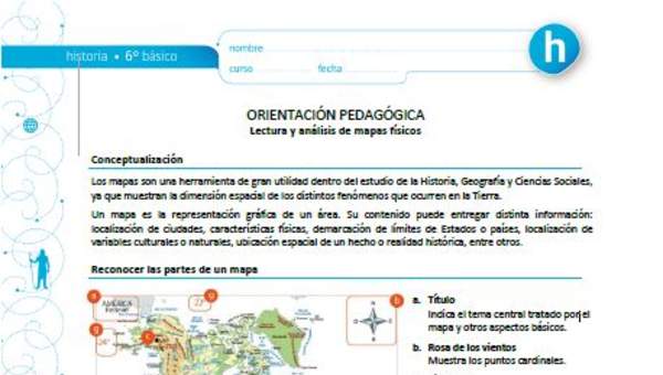 Lectura y análisis de mapas físicos Lectura y análisis de mapas físicos