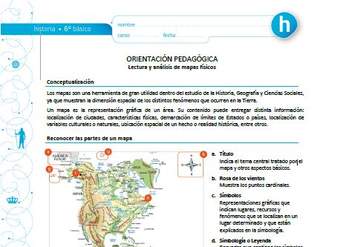 Lectura y análisis de mapas físicos Lectura y análisis de mapas físicos