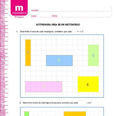 Área de rectángulos Área de rectángulos