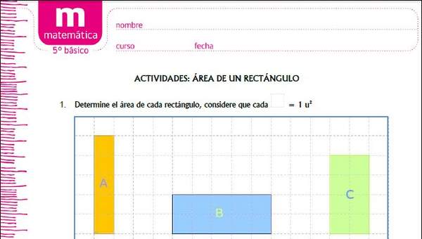 Área de rectángulos Área de rectángulos