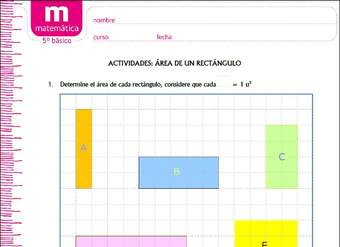 Área de rectángulos
