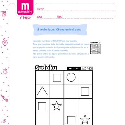Sudoku geométrico 11 Sudoku geométrico 11