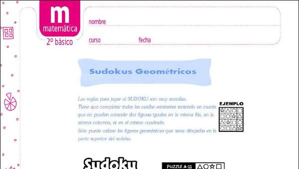 Sudoku geométrico 11 Sudoku geométrico 11