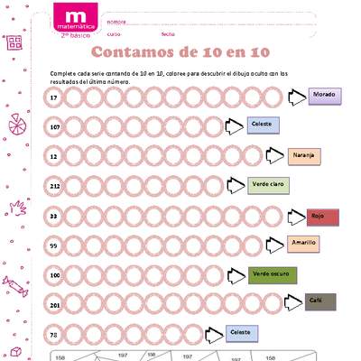 Contar de 10 en 10 Contar de 10 en 10
