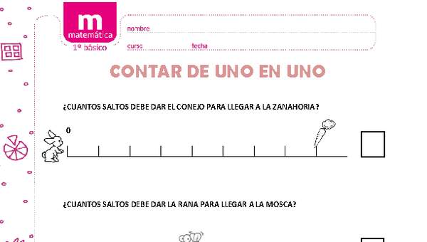 Contar de uno en uno Contar de uno en uno