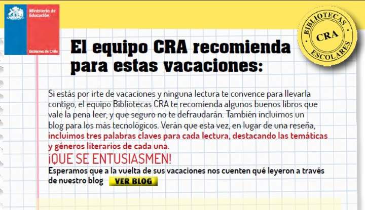 Lecturas recomendadas por el CRA Lecturas recomendadas por el CRA