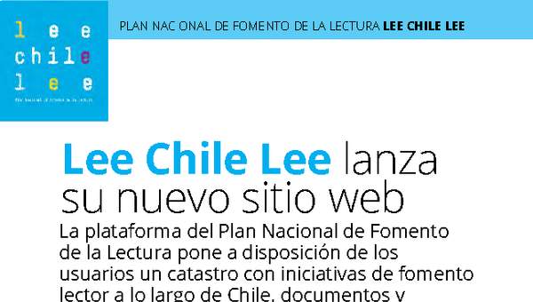 Lee Chile Lee lanza nuevo sitio web Lee Chile Lee lanza nuevo sitio web