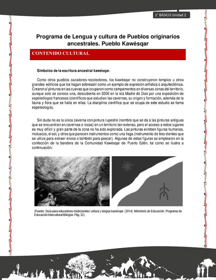 Orientaciones al docente - LC01 - Kawésqar - U2 - Contenido cultural Orientaciones al docente - LC01 - Kawésqar - U2 - Contenido cultural