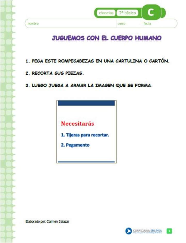 Juguemos con el cuerpo humano Juguemos con el cuerpo humano