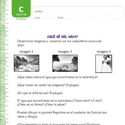 ¿Qué sé del agua? ¿Qué sé del agua?