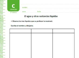 El agua y otras sustancias líquidas El agua y otras sustancias líquidas