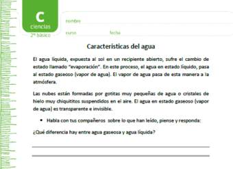 Características del agua Características del agua